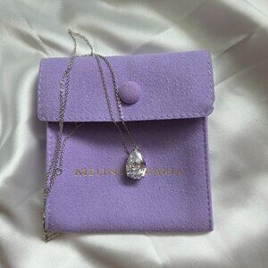 Melinda Maria Silver "Are You Jealous" Pendant Necklace [NWT!]